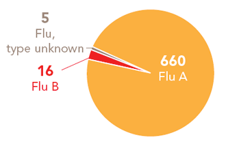 Follow this link to view a table of all positive flu reports