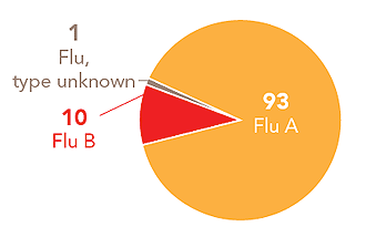 Follow this link to view a table of all positive flu reports