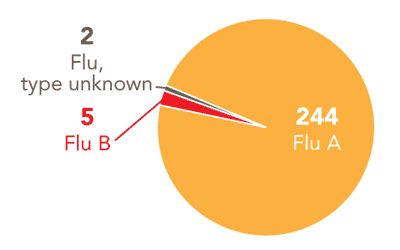 Follow this link to view a table of all positive flu reports