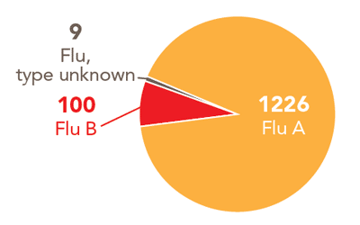 Follow this link to view a table of all positive flu reports