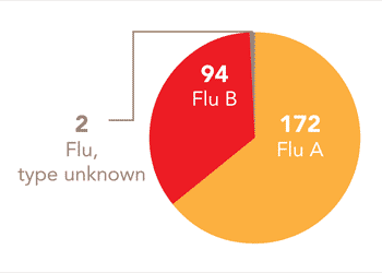 Follow this link to view a table of all positive flu reports