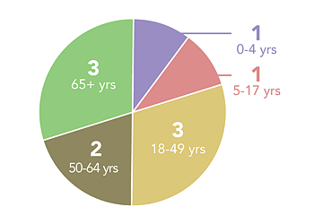 Follow this link to view a table of groups for hospitalized flu patients