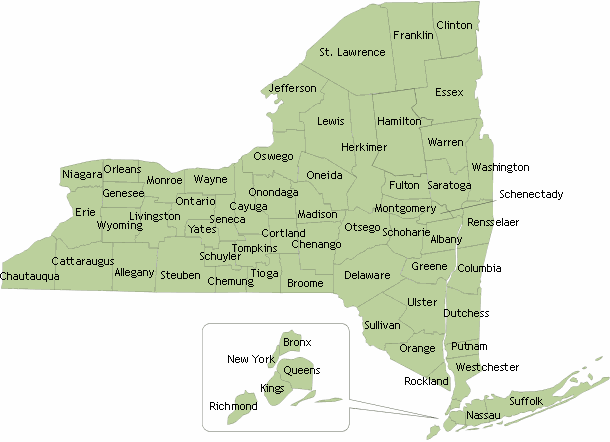 New York State Map