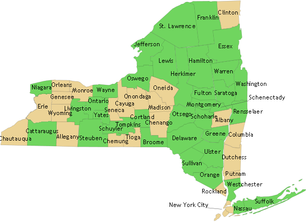 New York State map