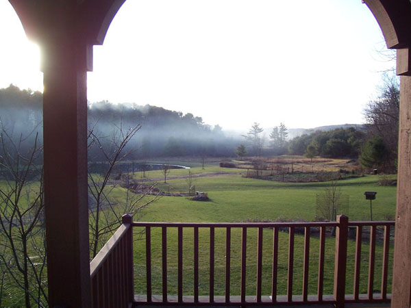 photograph showing a smoke plume