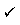 checkmark