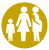 children and women under 50 icon