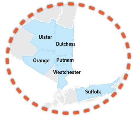 Map counties in the pilot program