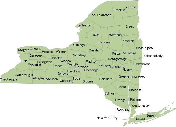 New York State map