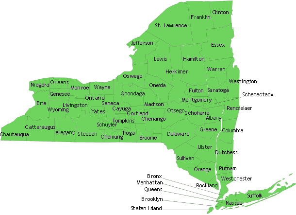 New York map