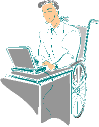 Man at desk