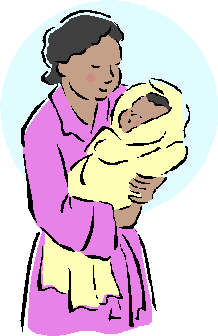 Woman and baby