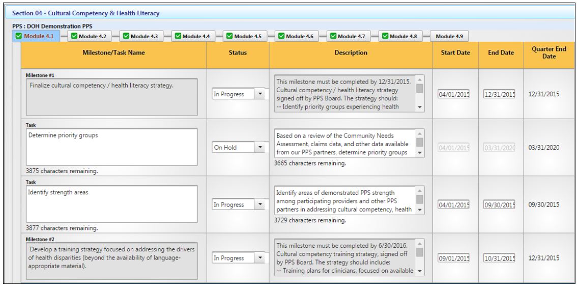 Example: Cultural Competency and Health Literacy Section