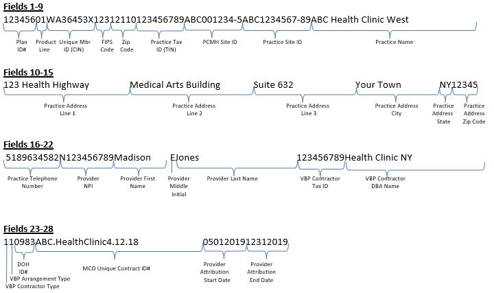 Member Data, attributed to Provider 2 from 5/1/2019 to 12/31/2019