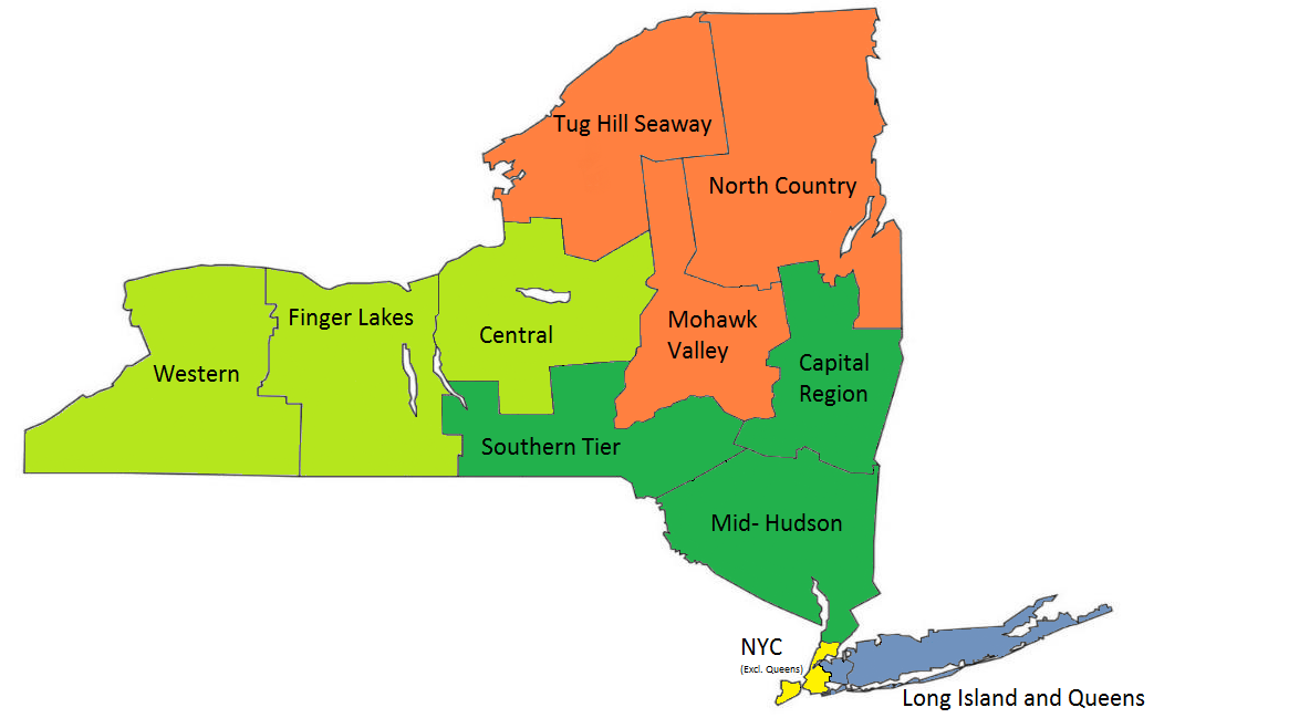 Helpful Organizations by Region