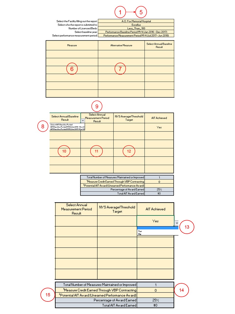 Detailed Facility to MCO VBP QIP AIT Performance Report