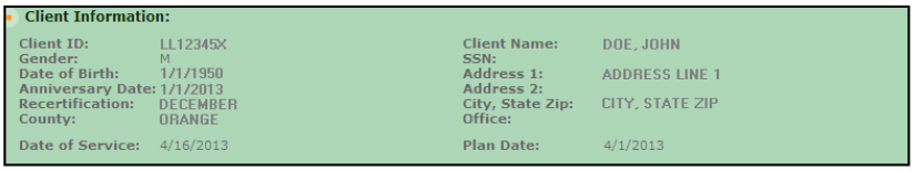 ePACES Address Field