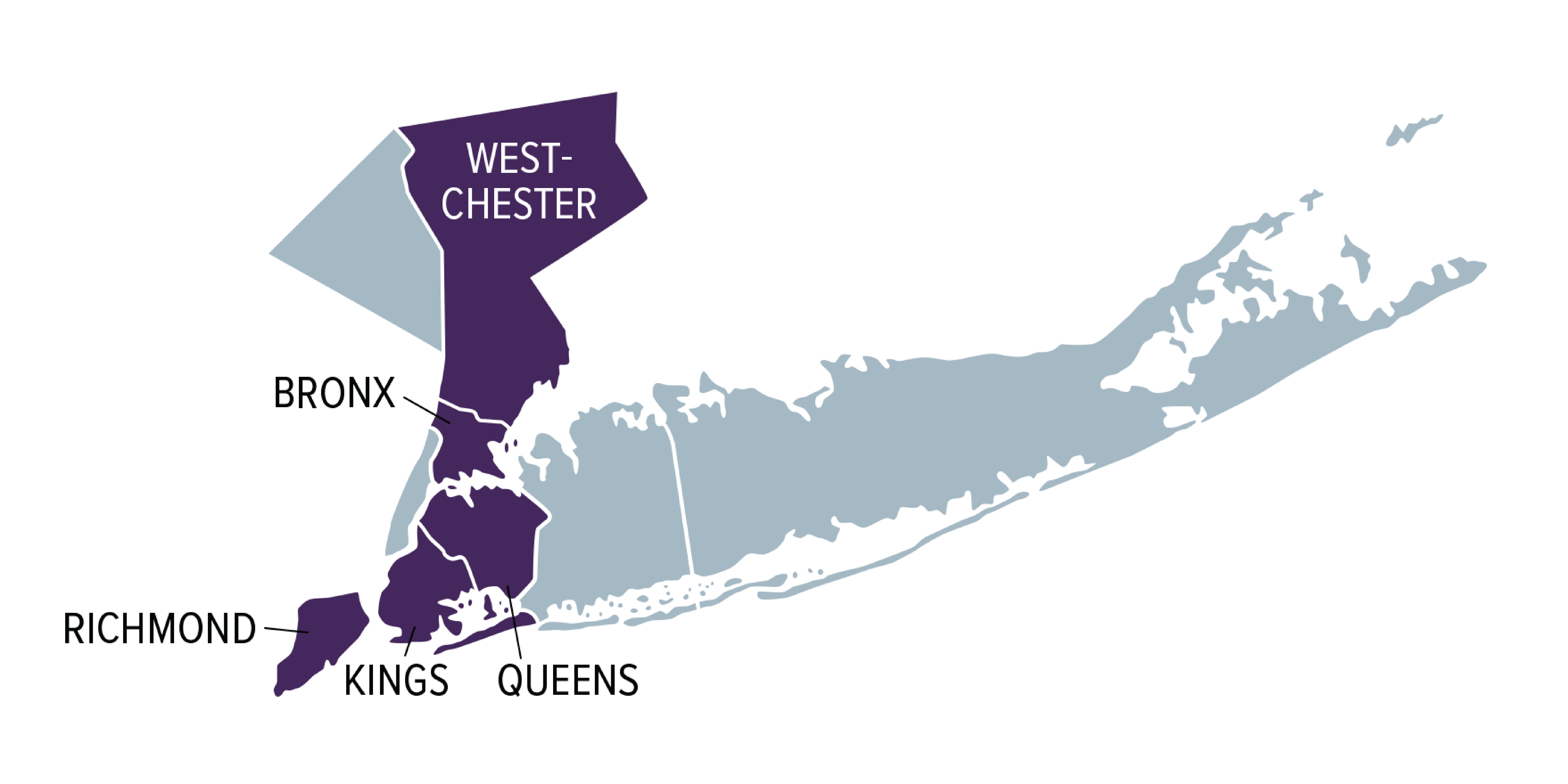 Map highlighting AHEAD regions