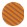 a rust colored circle with stripes