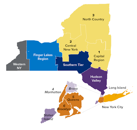 Map of New York