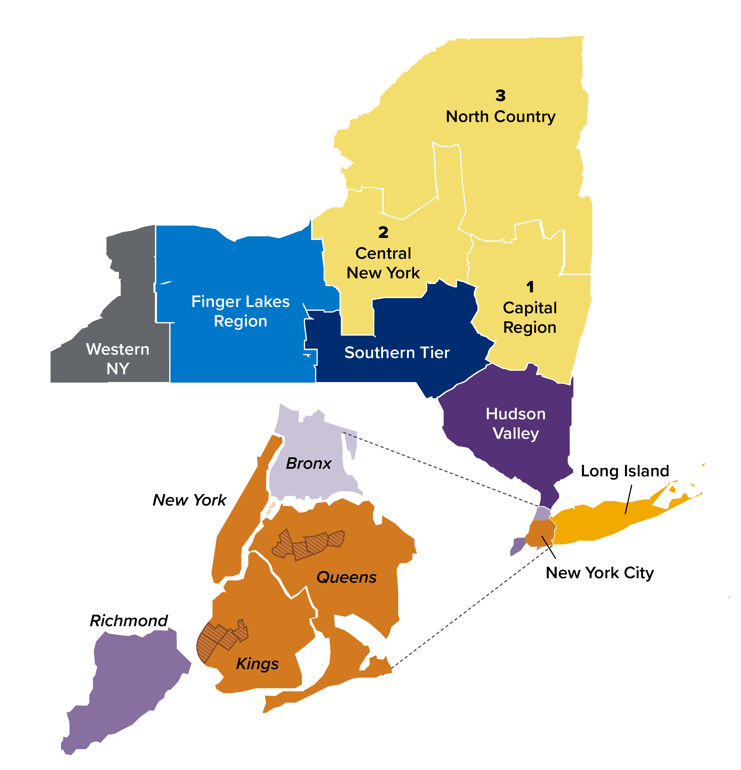 Map of New York