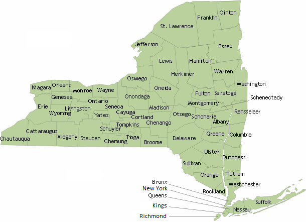 New York State Map